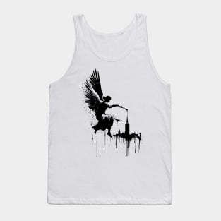 Floating Angel Creating a Castle in the Sky Tank Top